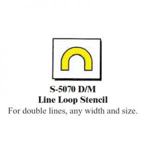 Line Loop Stencil for Double Letters